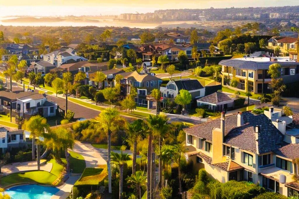 Beautiful view of residential buildings